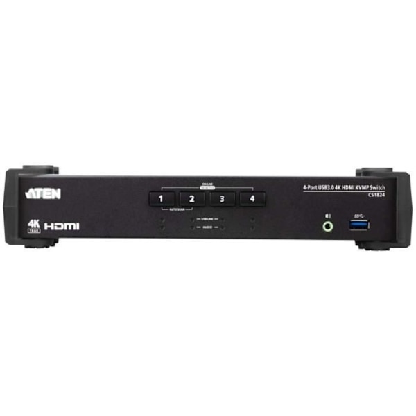 ATEN 4-portars USB 3.0 KVM-switch - CS1824