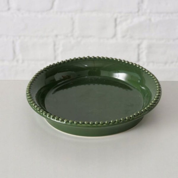 Potten Boltze Set med blomkrukor och fat i porslin JUNIPER, 14,9 cm