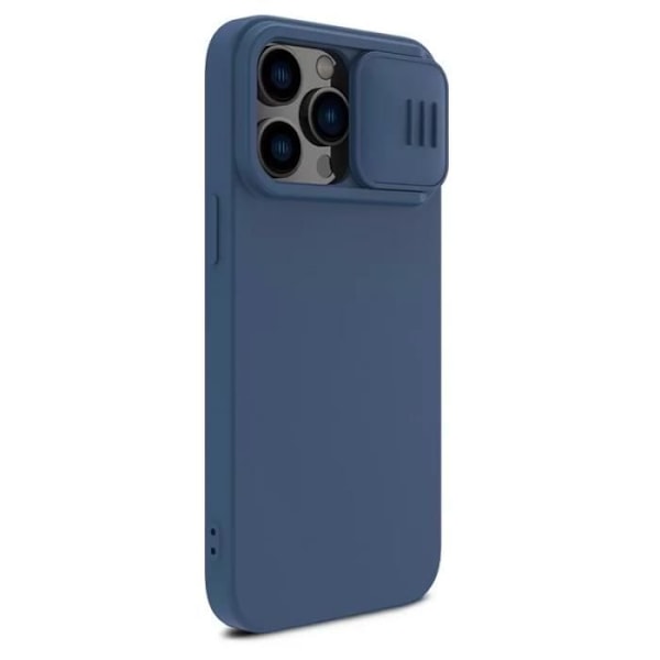 NILLKIN CamShield Silky MagSafe-kompatibelt fodral för iPhone 14 Pro Max glidande kameraskal (blå)