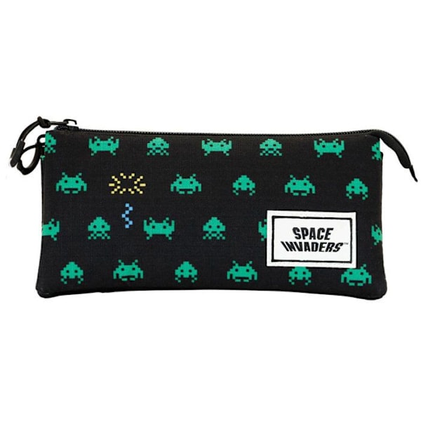 Trousse Triple ECO - Space Invaders Army - Svart - En storlek Svart