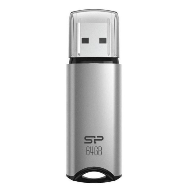 Silicon-Power SILICON POWER Marvel M02 - USB-Flash-Laufwerk - 64GB - USB 3.2 Gen 1 - Silber () - SP064GBUF3M02V1S