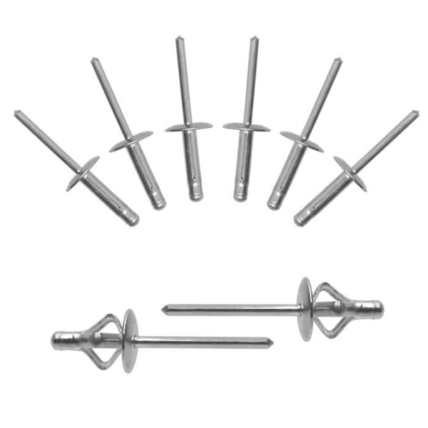 Rivet Bestychao - 2 - 60st Tri-Fold Exploding Pop Rivet Aluminium stora bridriveter (4,8x5mm) - Silverfärgad