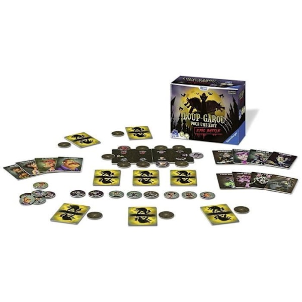 Loup-Garou pour une Nuit - Epic Battle - Ravensburger - Festspel för barn och vuxna - Rollspel - 3 till 10 spelare från 9 år Flerfärgad