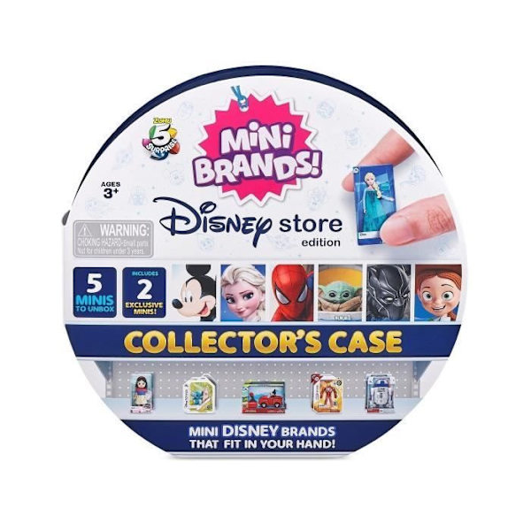 ZURU- 5 SURPRISE-MINI VARUMÄRKEN DISNEY COLLECTOR'S BOX, 77207, MULTICOLO Flerfärgad