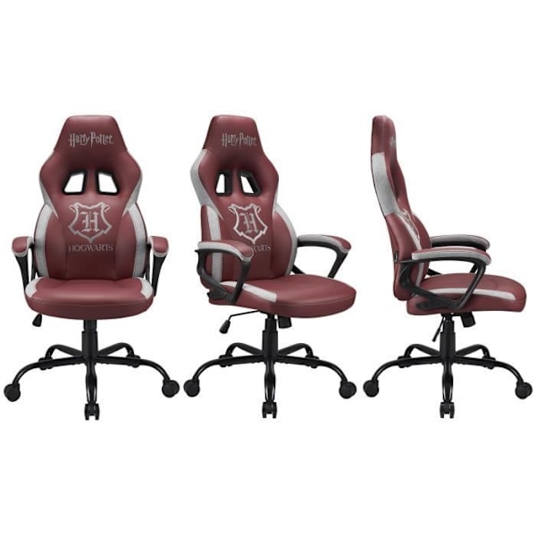 Spelstol - SUBSONIC - Harry Potter - Röd - Ergonomisk - Höjdjusterbar - Armstöd Röd