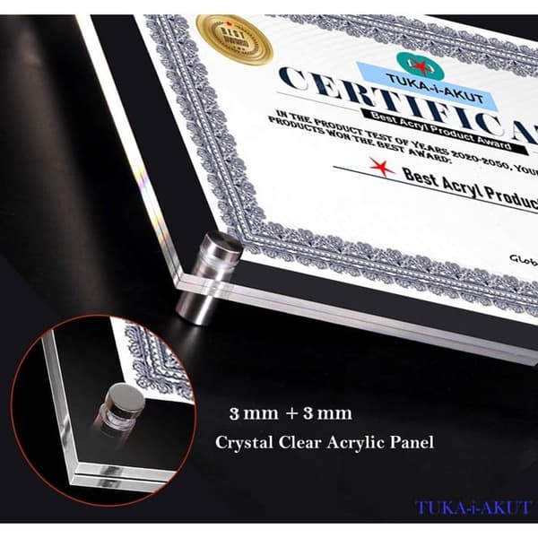 TUKA-i-AKUT TKD9402-A5-5x Transparent Akryl Displayram för A5