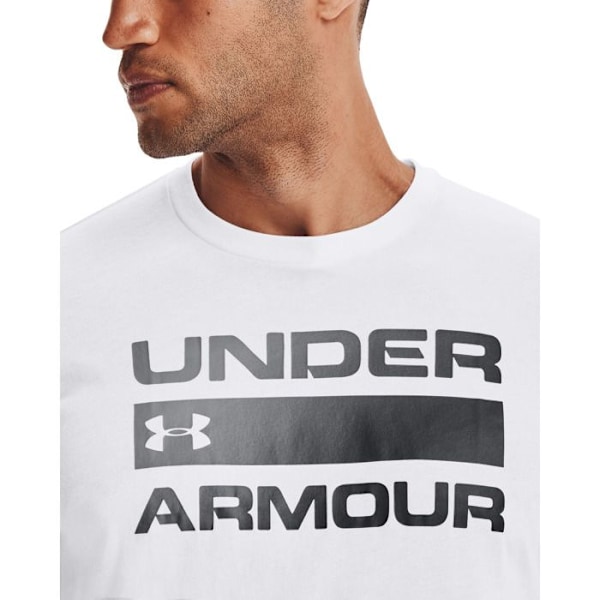 Under Armour Issue Wordmark Kortärmad Gym Logo T-shirt för män - - Vit M