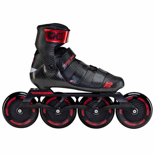 Roller in line K2 skridskor - I210201901 - K2 Redline 110 BlackRed Mixed Inlines Svart röd 44