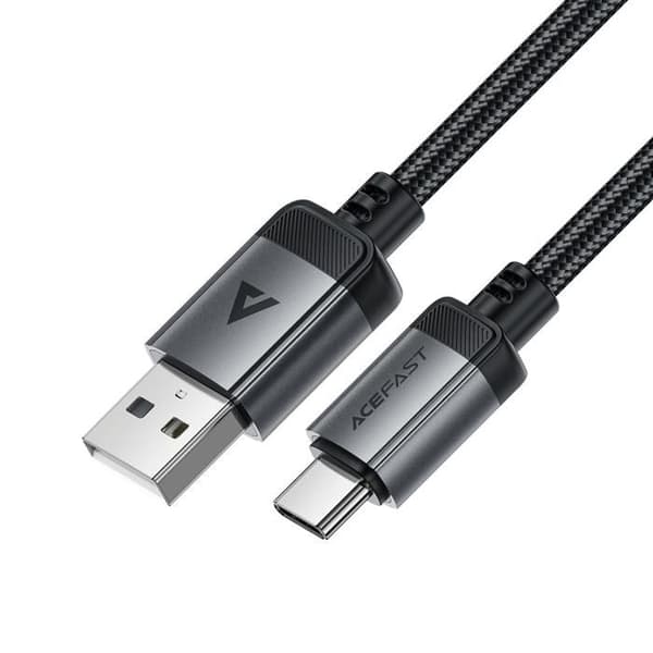 USB-kabel - ACEFAST - C20-04 - USB-A/USB-C - 3 A - 1,2 m Svart