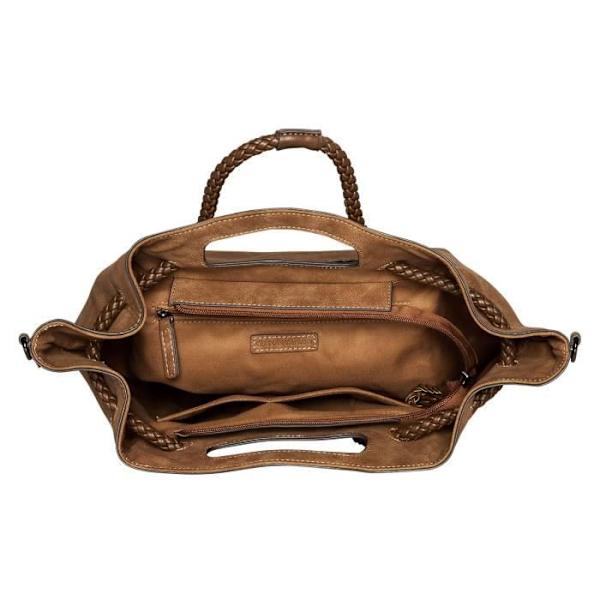 TOM TAILOR Marva Zip Shopper L Nougat [160772] - axelväska handbag kastanj