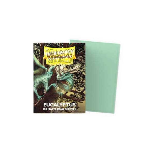 Kortfickor - Dragon Shield - Dual Matte - Eucalyptus - 100 ärmar - Flerfärgad