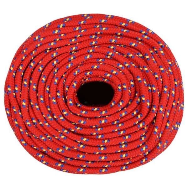 152398 vidaXL Båtlinje Röd 8 mm 250 m Polypropen Röd