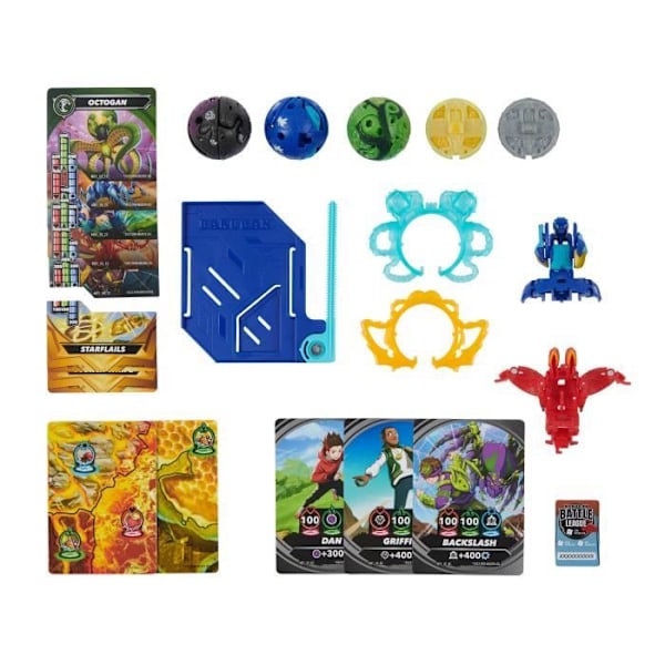 BAKUGAN - Battle Pack - 3 Bakugan + 2 Bakugan Special Attack Flerfärgad