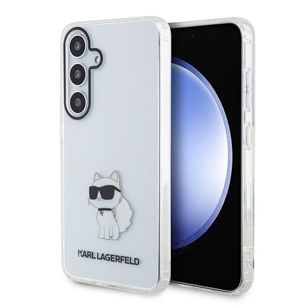 Fodral till Samsung Galaxy S24 - Karl Lagerfeld IML Luxe (KLHHCCS24SHNCHTCT) - Transparent Choupette