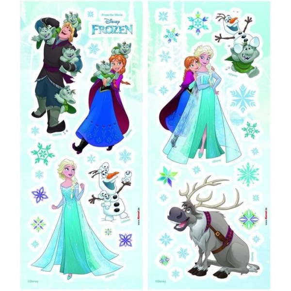 Komar 14803 Deco de Klistermärke Plast Disney Frozen 33cm x 14cm
