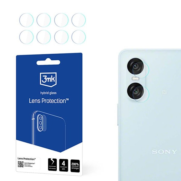Objektivglas för Sony Xperia 10 VI (4 set), 3mk objektivskydd