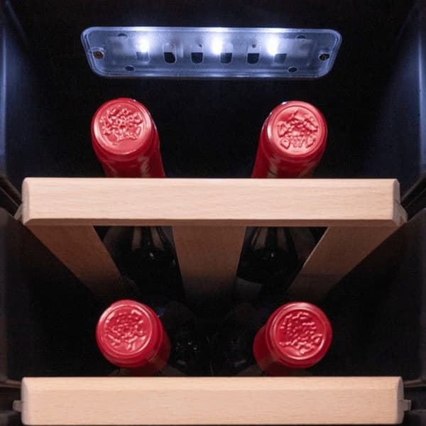Cecotec Vinlagring 12 flaskor Bolero GrandSommelier 1270 CoolWood. Termoelektrisk kylning.