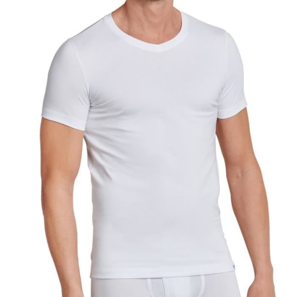 Schiesser Undertröja / T-shirts Herr Long Life Cotton Vit XL