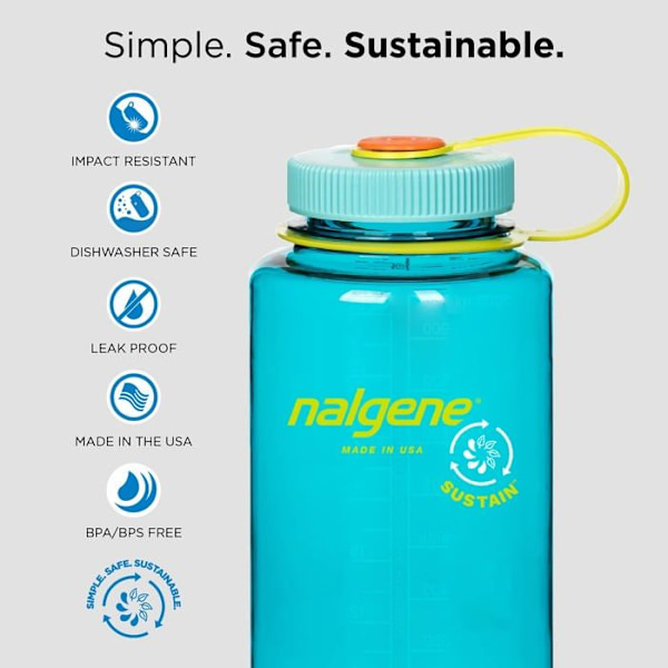 Gourde - Nalgene - 078667 - Isotherm - 1 L - Blå Azure Azurblå