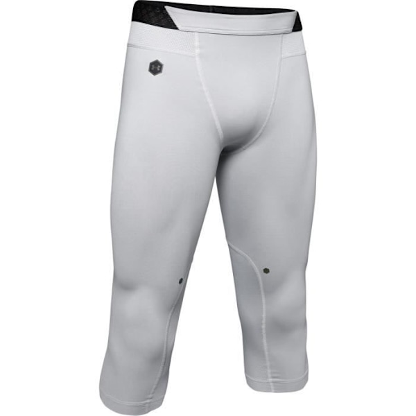 Leggings - Under Armour - 3/4 Rush - Grå/ svart - Kompression - Strategisk ventilation mod grå/svart S