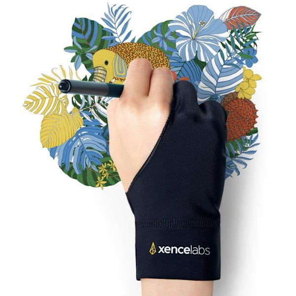 XENCELABS Drawing Glove 2 Finger Handske för ritningsstorlek S