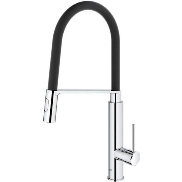 GROHE Concetto diskbänksblandare 31491000 - Professionell vridbar pip - 360° rotation - Temperatur- och flödesbegränsare - Grå