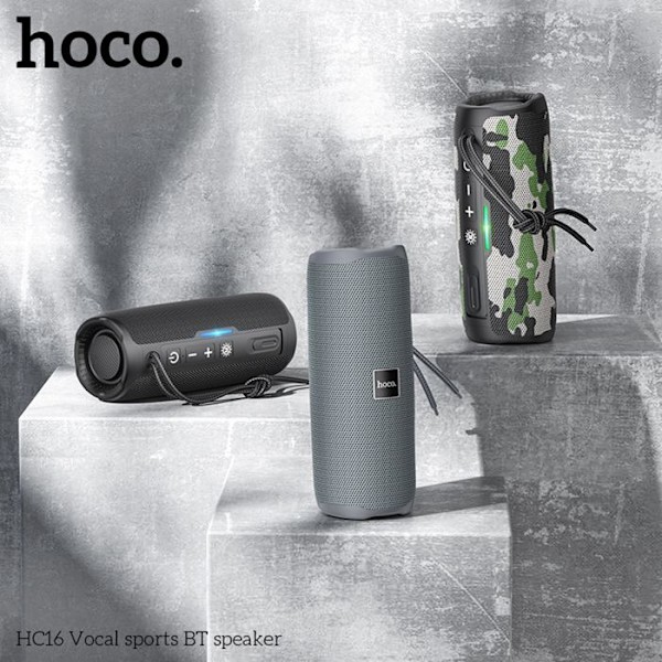 Bärbar högtalare - Hoco - Vocal HC16 - Bluetooth 5.3 - 10 W - Vattentålig Röd