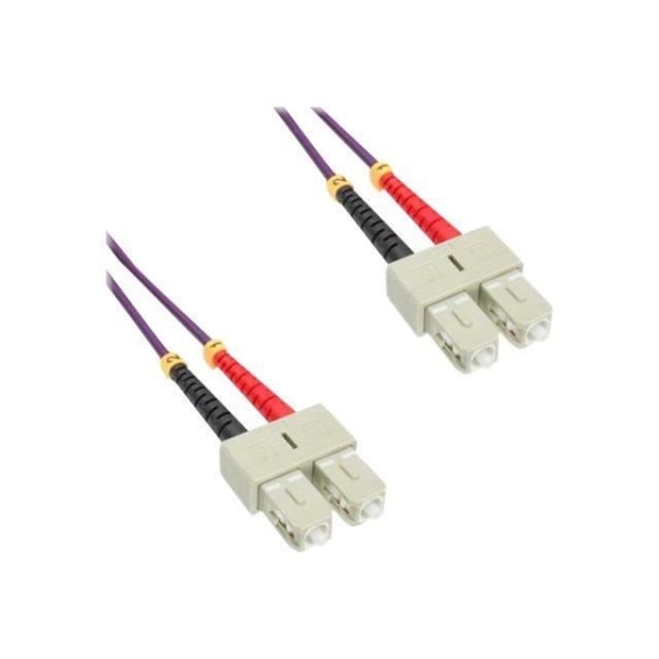 InLine Multi-Mode SC Patch-sladd (M) till Multi-Mode SC (M) 25 m fiberoptik 50 - 125 mikron OM4 Halogenfri...