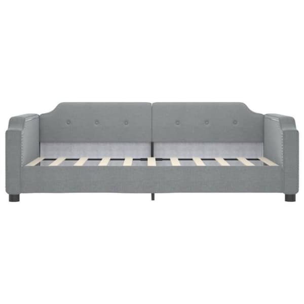 vidaXL Dagbädd Ljusgrå 80x200 cm Tyg 354200