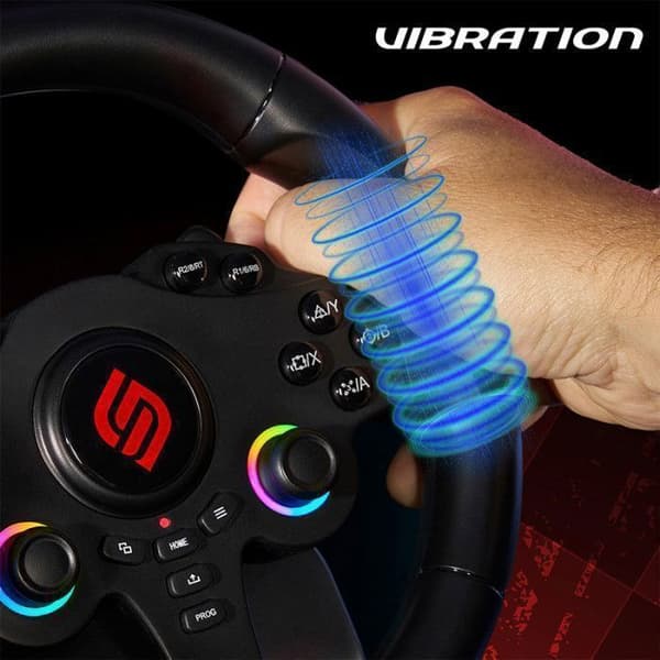 Volant gaming - SUBSONIC - Dubbel joystick LED - PS4 PC Switch Switch 2 Xbox One Xbox Series Svart