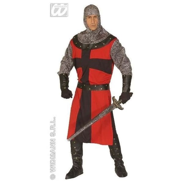 Kostym Cavaliere - WIDMANN - 44481 - Röd - Storlek S - Kostym för män