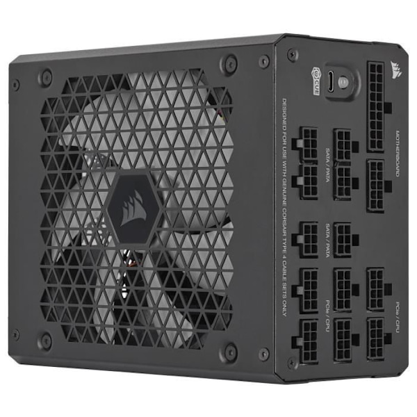 CORSAIR - HX1000i - Strömförsörjning - 1000 Watt - ATX 3.0 Quiet - 80 PLUS Platinum Certified - (CP-9020259-EU)