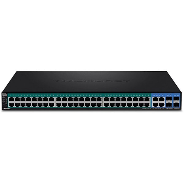 Ethernet-switch - TRENDNET - TPE-5240WS - 52 portar - PoE+ - Modulerbar - 1U Svart