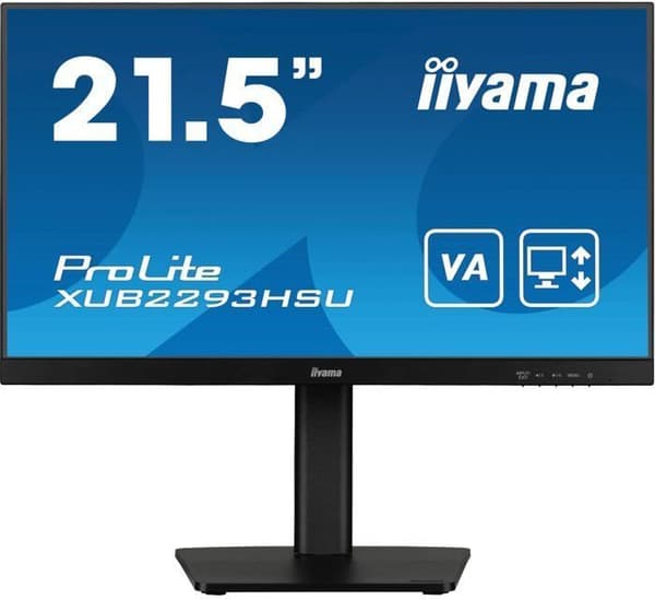 PC-skärm - IIYAMA - 21,5" - 100Hz - IPS-panel - 1ms - Höjdjusterbart stativ + Pivot - Prolite XUB2293HSU-B7