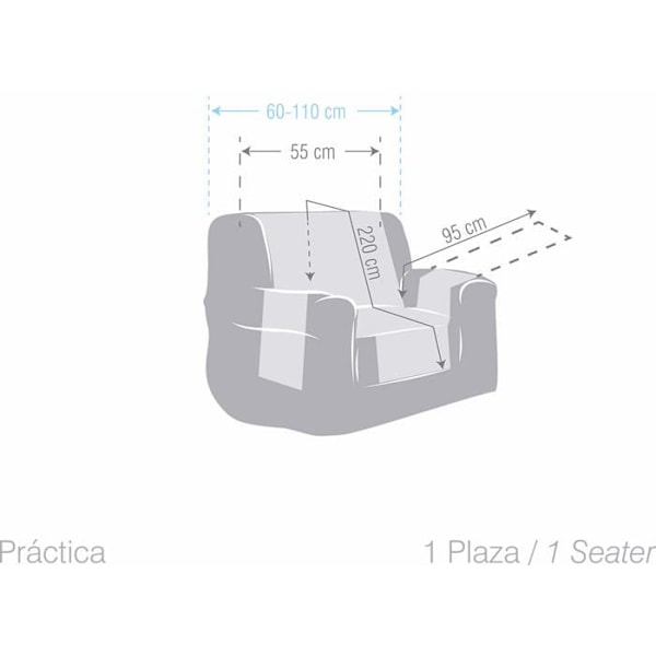 Housse de soffa Eysa - F2160939 - Dream-Salvasof 1 plats Caldera