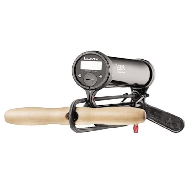 Lezyne Digital Pressure Over Drive tubeless fotpump - beige/svart - 15 bar - Unisex - Vuxen