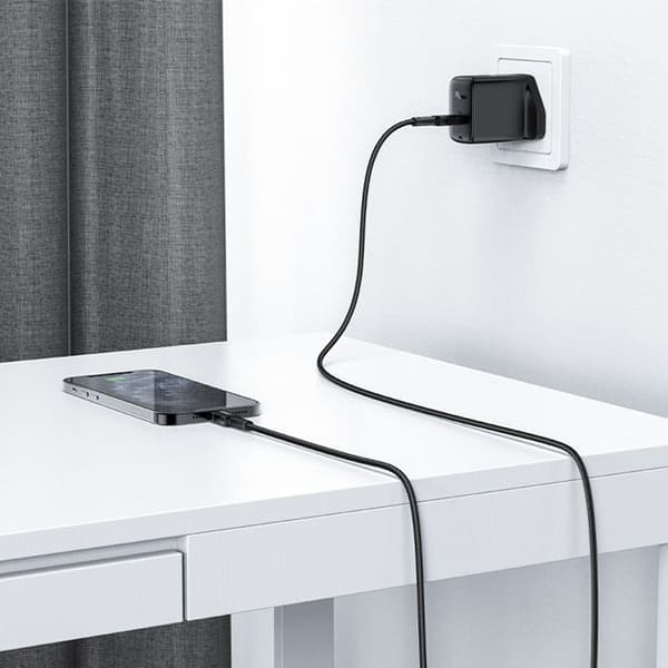 USB-C-kabel - ACEFAST - Lightning - 1,8 m - Svart - Hanhane - Hanhane