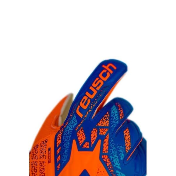 Reusch Fotbollsmålvaktshandskar Barn Attrakt Solid chocker orange/blå M