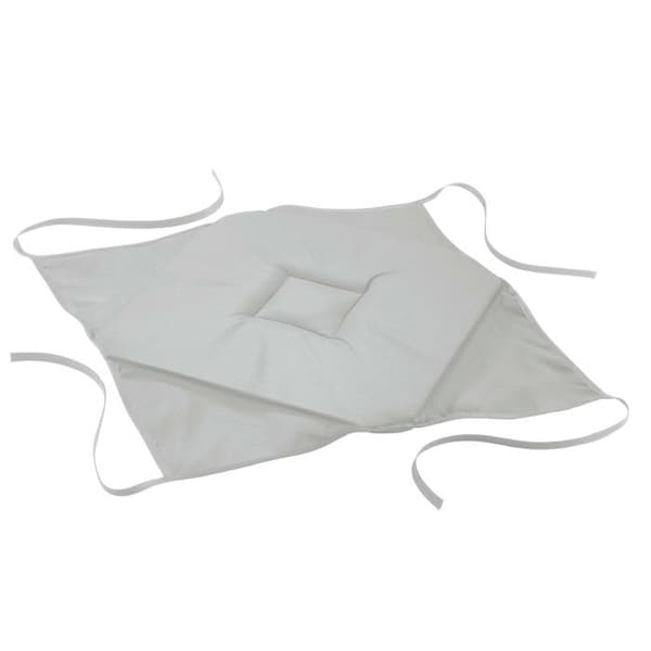 Galette 4 rabats 36 x 36 x 3.5 cm polyester uni essentiel Grå Grå