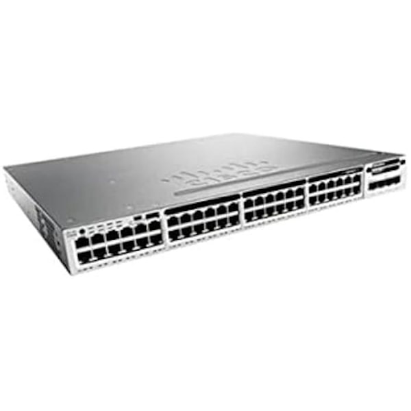 Nätverksswitch - CISCO - Catalyst C9300-48P-A - 48 RJ-45-portar - PoE - L2/L3 Gigabit Ethernet Grå