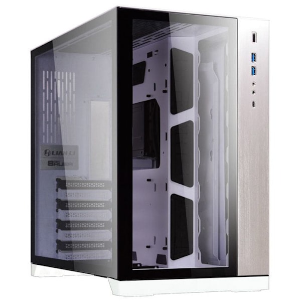PC-chassi - Lian Li - PC-O11 Dynamic - Utökat ATX-torn - Ingen strömförsörjning - Vit