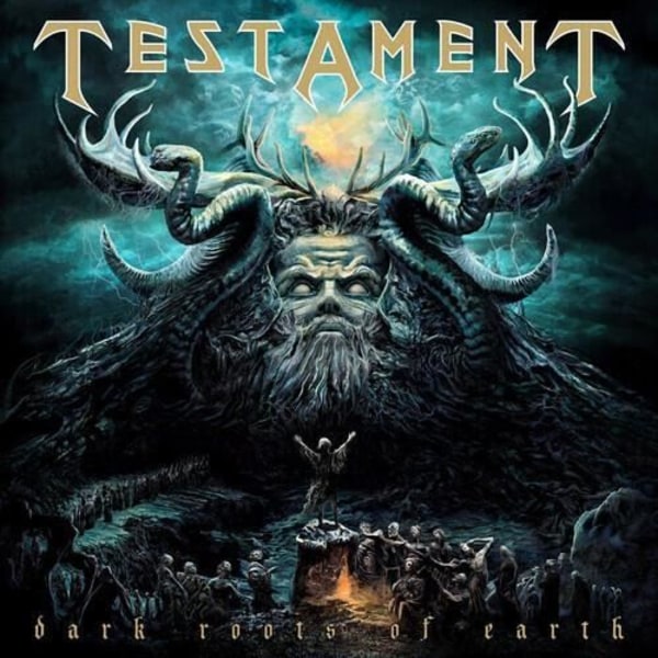 Testamentet - Dark Roots of Earth - Clear Gold Green Splatter [VINYL LP] Färgad vinyl, klar vinyl, Gatefold LP-jacka, guld, grön