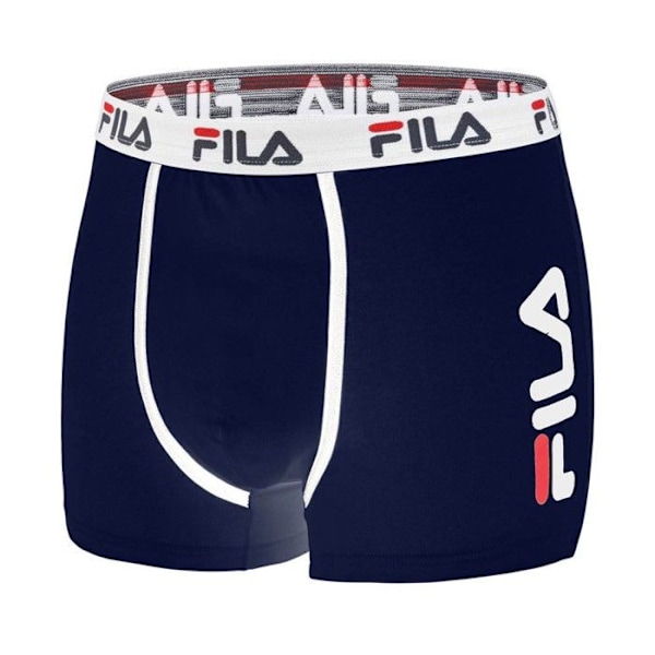 Fila boxershorts i bomull för män, herrbyxor, bekväma, allergivänliga och stretchiga, (paket med 2) - blå, svart Blandade färger jag