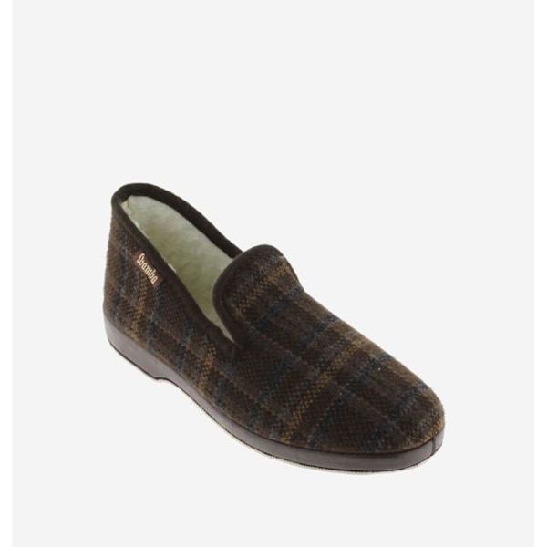 Chaussons - Victoria - Modell i canvas - Oöverträffad komfort - Brun - Unisex kastanj 44