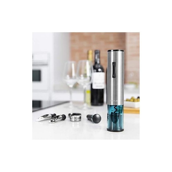 Elektrisk korkskruv - Instant Cork - 1000 Gourmet - Rostfritt stål - 6 delar - Pressfunktion Rostfritt stål