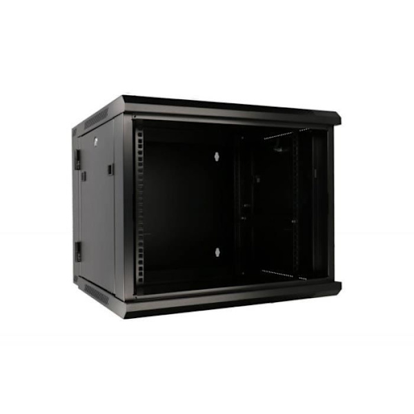 Extralink Wall cinet rack 9U 600x600 svart två sektioner - 5903148912943