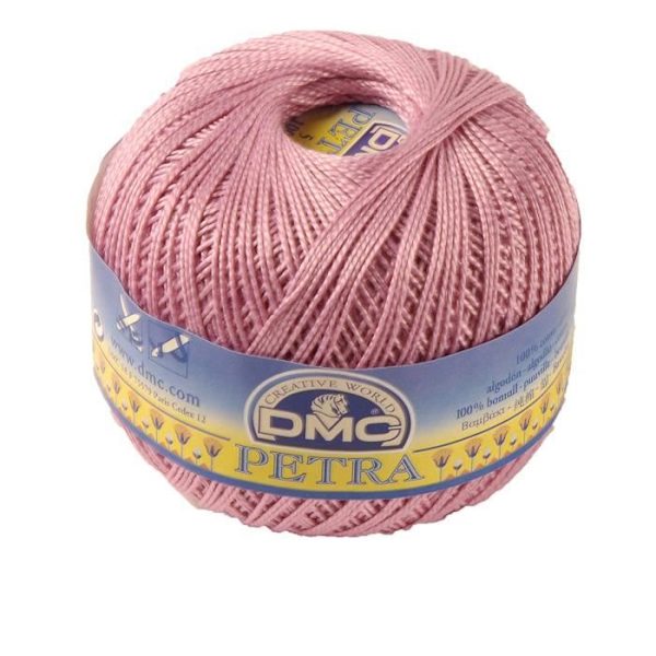 DMC Petra tråd, 100 % bomull, rosa storlek 5 - 993A/5-53608