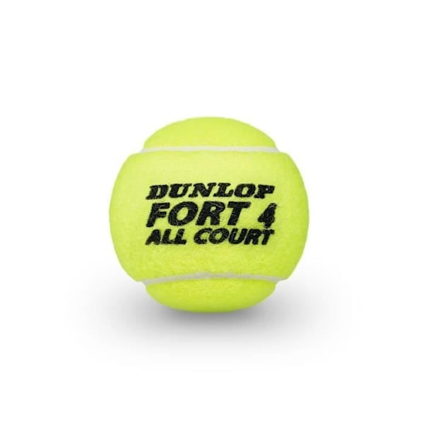 Set med 2 tuber med 4 Dunlop fort all court tennisbollar - gula - TU