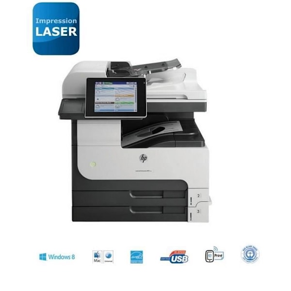 HP LaserJet Ent 700 MFP M725dn monokrom laserskrivare - Automatisk dubbelsidig utskrift - A4/A3 - 41 sid/min