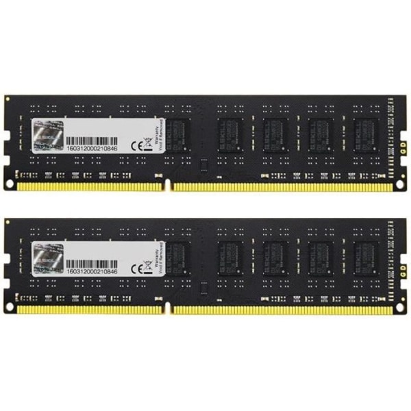 GSKILL - PC RAM-minne - Värde - 16GB (2X8GB) - 1600MHz - DDR3 - CAS 11 (F3-1600C11D-16GNT